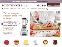 Tablet Screenshot of foodthinkers.com.au